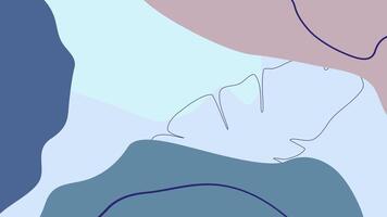 Abstract shapes and lines a captivating composition of abstract shapes and flowing lines intertwined, forming a harmonious visual tapestry with a pastel color palette and minimalist aesthetic. video