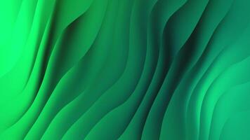 Abstract Layered Green Gradient A captivating abstract background features layered patterns in shades of green, creating a sense of depth, movement, and modern aesthetic appeal. video