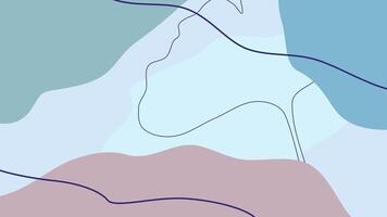 Abstract Serenity soft pastel colors blend seamlessly in an abstract composition, with elegant lines and organic shapes creating a sense of calm and sophistication. video