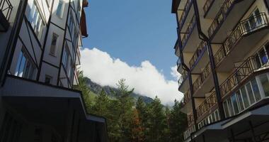 A view of the mountains from the street video