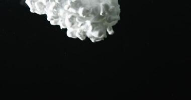 A white cloud floating in the air video