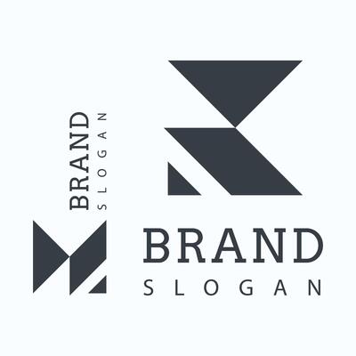 Minimal K letter logo template, New K letter logo