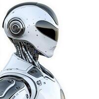 A robot with a white background photo