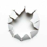 A hole in the wall with a hole in it photo