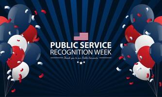 Public service recognition week vector