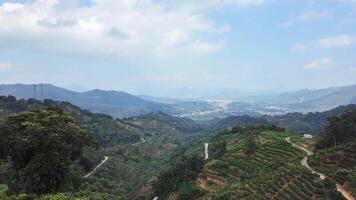 Breathtaking and Stunning Mountain Views Stretching Over Lush Green Valleys Below. Media video
