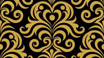 Ornate Golden Swirl Pattern with Intricate Details Premium and Stylish Decorative Use vector
