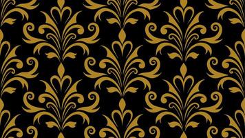 Ornate Golden Swirl Pattern with Intricate Details Stylish Decorative Use vector