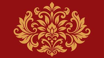 Seamless Pattern of Luxury Golden Swirls with Ornate and Elegant Design vector
