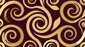 Elegant Luxury Golden Swirl Pattern with Ornate Details for Premium Background and Prints vector