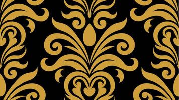Elegant Luxury Golden Swirl Pattern with Ornate Details for Premium Background and Print vector