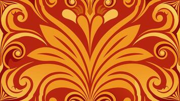 Ornate Golden Swirl Pattern with Intricate Details Ideal for Premium and Stylish vector