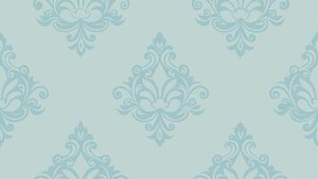 Vintage Damask Wallpaper Pattern in Soft Pastel Color with Elegant Ornamental Design vector