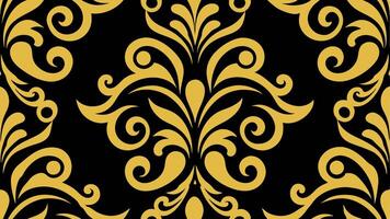 Ornate Golden Swirl Pattern with Intricate Details Ideal for Premium and Stylish Decorative Use vector