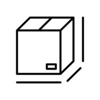 Package length, width and depth dimensions vector