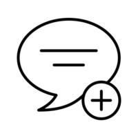 Create a new message or discussion group vector
