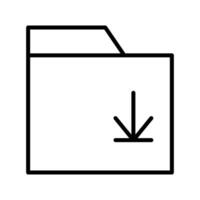 Download folder or save offline teaching materials and re-recordings of explanations vector