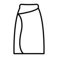 Wrap skirt for casual or relaxed style vector
