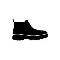 Safety shoe silhouette icon for web and app vector