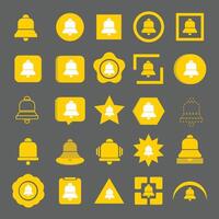 set of notification collections with different forms vector