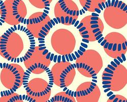 Abstract circle shape pattern background layout textile fashion design print art editable vector