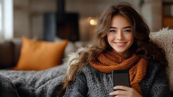 User interface with large text and high contrast colors, accessible app design for inclusive digital experience photo