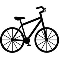 Bicycle design with two wheels and a basic frame. vector