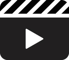 Media playback icon. media player playback icon isolated on white background vector