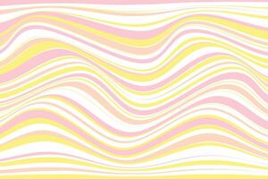 simple abstract pink yellow color thin to thick horizontal wavy line pattern that can be used as a background or texture vector