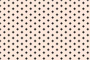 simple abstract black color small star pattern on cream color background that can be used as a background or texture vector