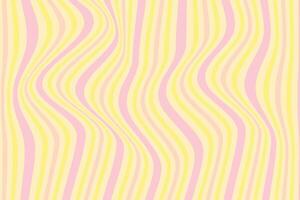 simple abstract pink yellow color vertical wavy distort line pattern vector