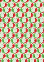 Sad And Happy Chili Wrapping Page Pattern Background vector