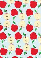 Apple Pattern Background Wrapping vector