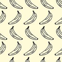 Playful Banana Pattern Fun and Quirky Fruit Illustration vector