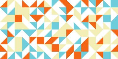 abstract geometric Bauhaus background design illustration with modern and trendy color vector