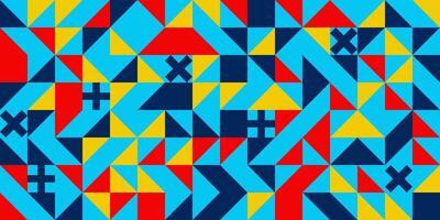 colorful geometric background illustration with Bauhaus design pattern styles. creative abstract background Bauhaus design styles vector