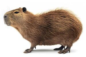 Capybara Side View - High-Quality Isolated Image photo