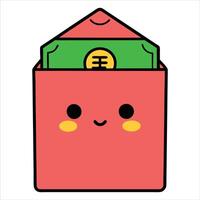 Chinese New Year Kawaii Illustration for Decoration Graphics vector