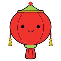 Chinese New Year Kawaii Art for Clipart and Design Projects vector