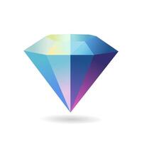 Geometric diamonds with gradient colors and sharp corners in a minimalist design vector