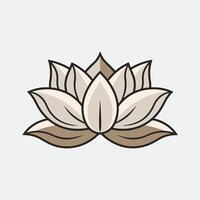 A lotus flower icon on a white background vector