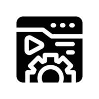 content management glyph icon. Strong and solid icon for websites, mobile interfaces, presentations, and visual branding. High quality and easy to edit. vector
