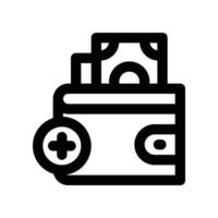 top up lineicon vector