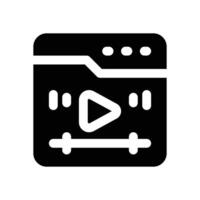 website content glyph icon. Strong and solid icon for websites, mobile interfaces, presentations, and visual branding. High quality and easy to edit. vector