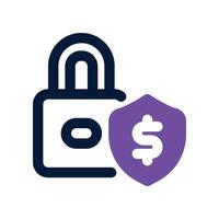 security dual tone icon vector