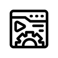 content management line icon. Clean and minimalist icon for websites, mobile apps, presentations, and logos. Fully scalable and customizable for any project. vector