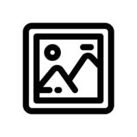 thumbnail line icon. Clean and minimalist icon for websites, mobile apps, presentations, and logos. Fully scalable and customizable for any project. vector