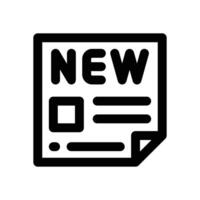 newspaper line icon. Clean and minimalist icon for websites, mobile apps, presentations, and logos. Fully scalable and customizable for any project. vector