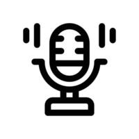 podcast line icon. Clean and minimalist icon for websites, mobile apps, presentations, and logos. Fully scalable and customizable for any project. vector