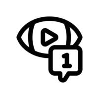 viewer line icon. Clean and minimalist icon for websites, mobile apps, presentations, and logos. Fully scalable and customizable for any project. vector
